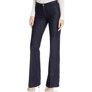 MiH Jeans Marrakesh Mid-rise Flare, Raw wash, 25